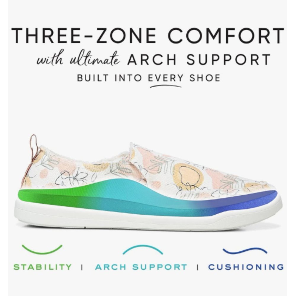 Women’s Vionic Marshall Canvas Slip On – Papaya (WIDE) - Picture 10 of 12